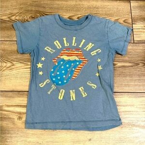 Rolling Stones Kid’s Shirt Blue Graphic T-Shirt Size 5T